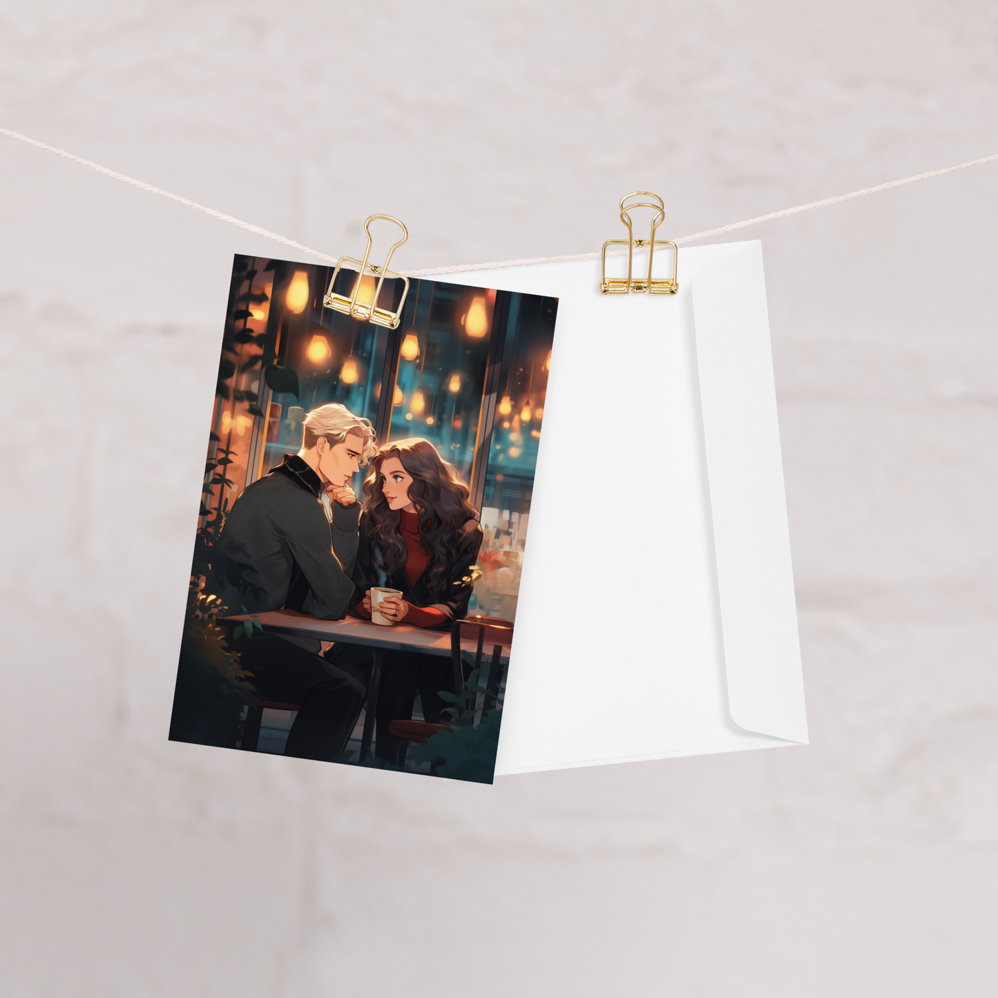 FanFiction Couple Greeting card