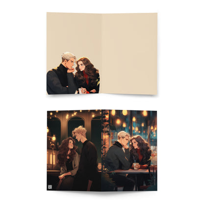 FanFiction Couple Greeting card