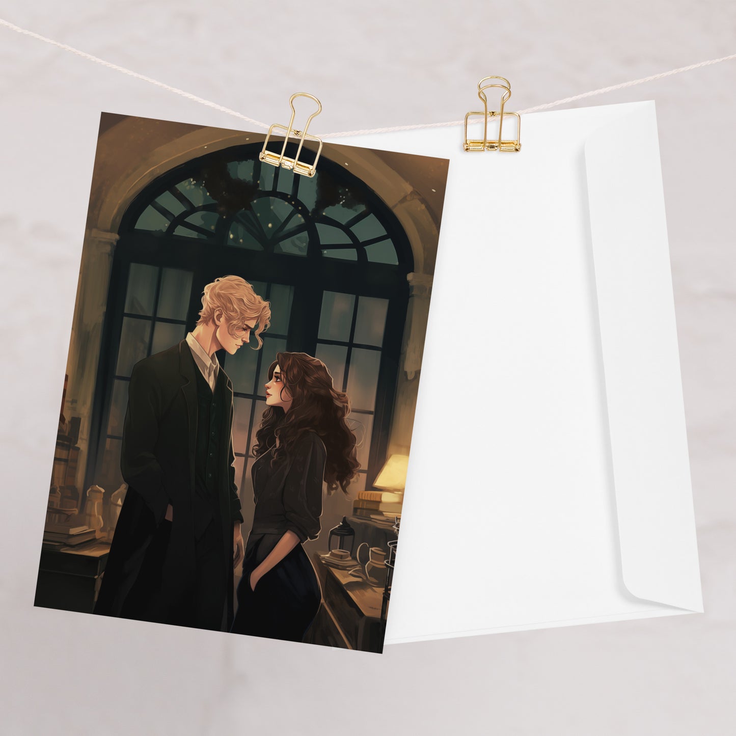 FanFiction Couple Greeting card