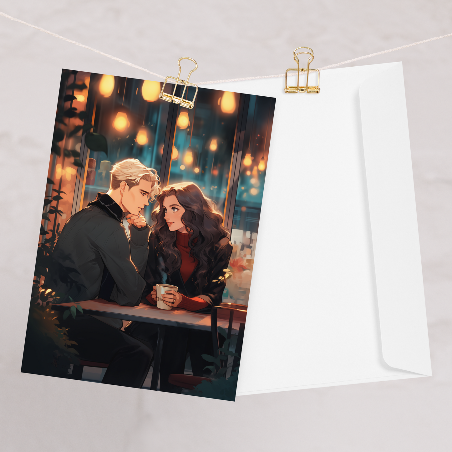 FanFiction Couple Greeting card