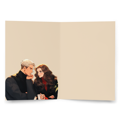 FanFiction Couple Greeting card