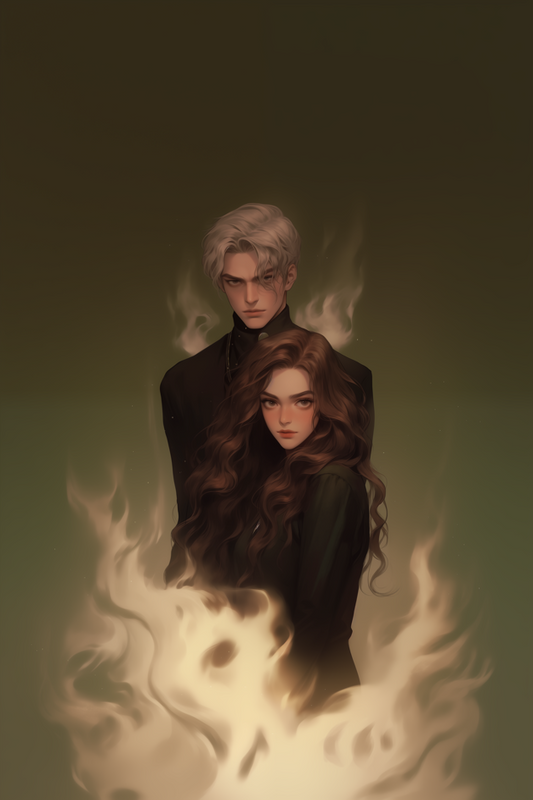 Fantasy Couple Green Flames